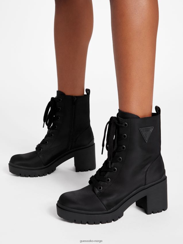 Guess quincy støvler med nylonhæl svart1 svart 1 kvinner F0LJ807511