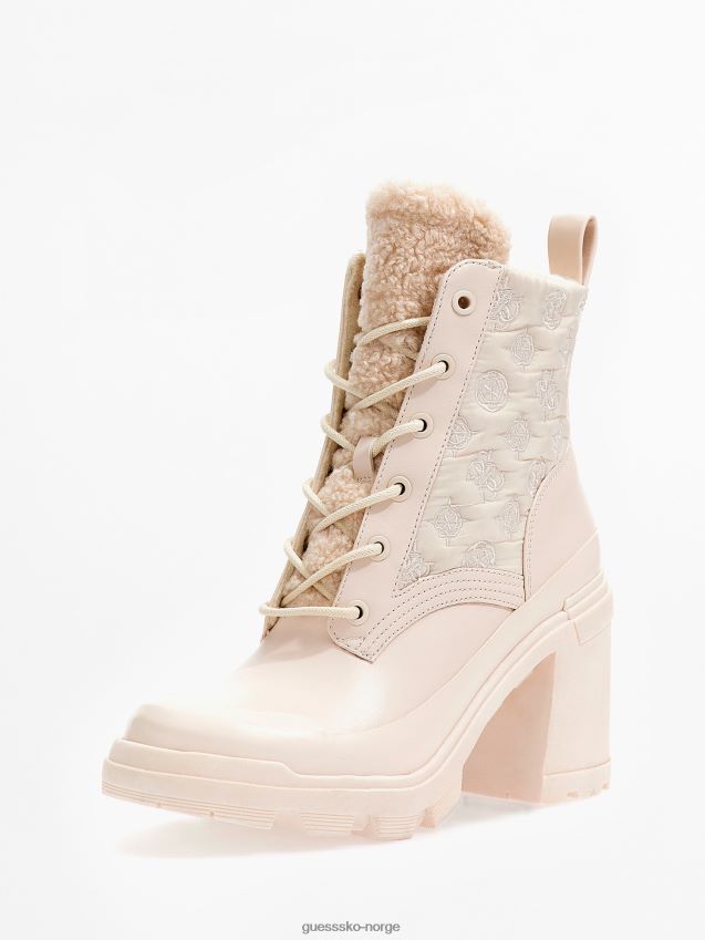 Guess rema 4g peon logo lave støvler hvit multi hvit multi kvinner F0LJ803078