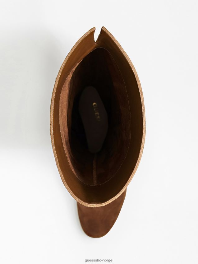 Guess semsket sacha høye støvler beige beige kvinner F0LJ802869