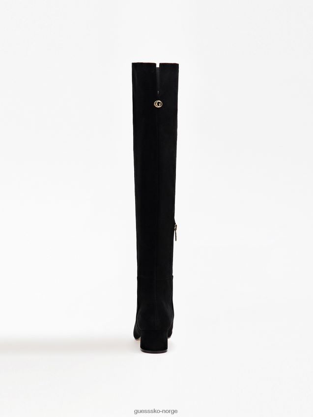Guess semsket sacha høye støvler svart svart kvinner F0LJ802945