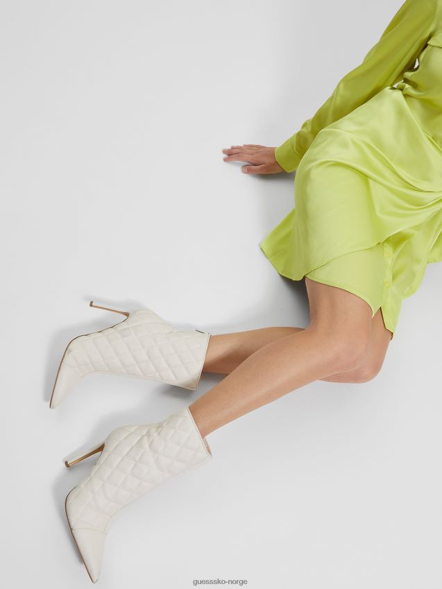 Guess simoney støvletter med glidelås ivory 150 elfenben 150 kvinner F0LJ809906