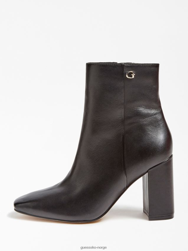 Guess svart adelia ankelstøvel i ekte skinn svart kvinner F0LJ806511