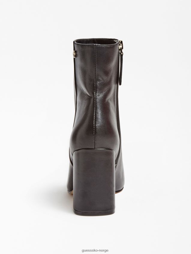 Guess svart adelia ankelstøvel i ekte skinn svart kvinner F0LJ806511