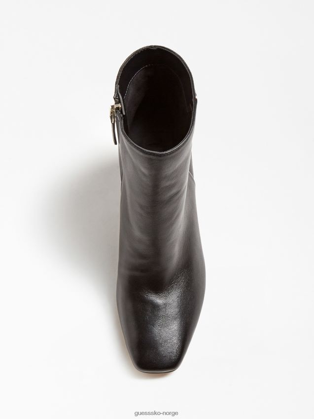 Guess svart adelia ankelstøvel i ekte skinn svart kvinner F0LJ806511