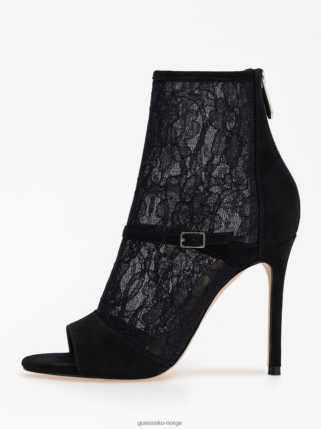 Guess svart adyne blonder peep-toe bootie svart kvinner F0LJ805599