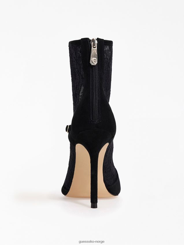 Guess svart adyne blonder peep-toe bootie svart kvinner F0LJ805599