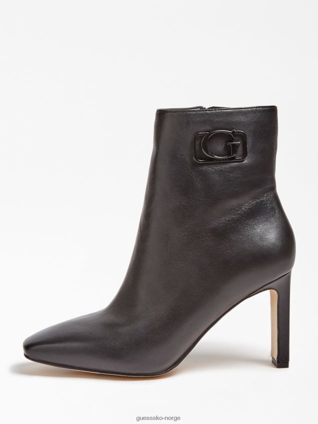Guess svart bevelyn ankelstøvlett i ekte skinn svart kvinner F0LJ806407