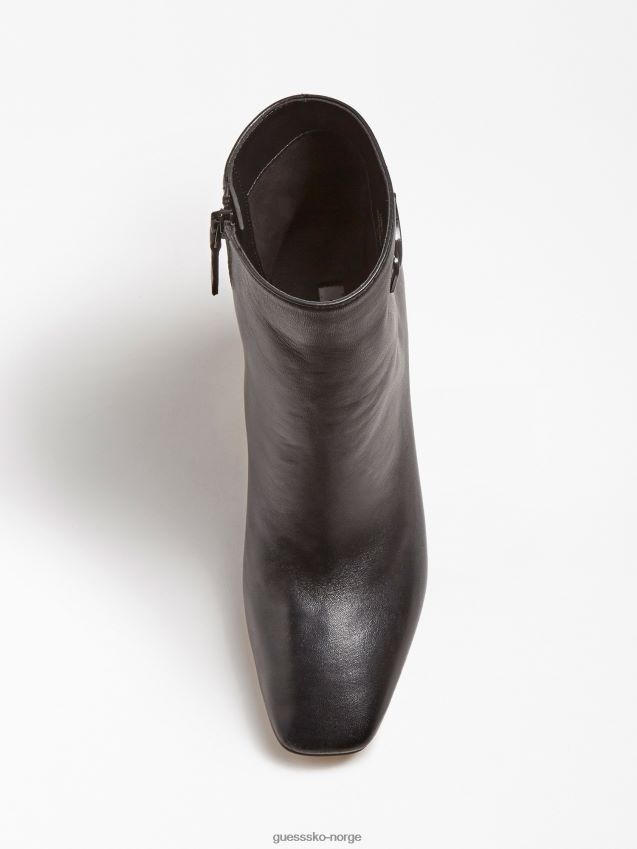 Guess svart bevelyn ankelstøvlett i ekte skinn svart kvinner F0LJ806407