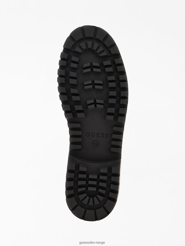 Guess svart eikess blandet lær chelsea støvel svart kvinner F0LJ805521