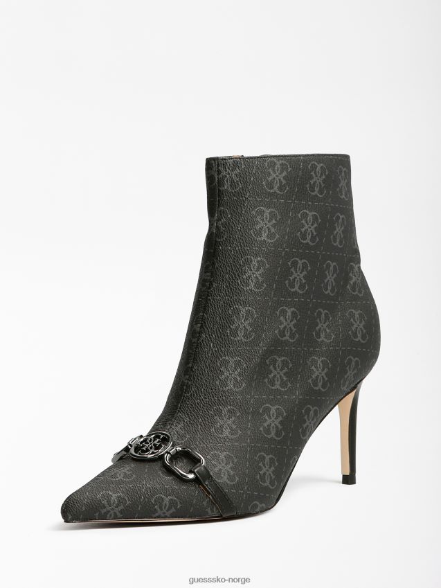 Guess svart multi adayn 4g logo ankelstøvel svart multi kvinner F0LJ806614