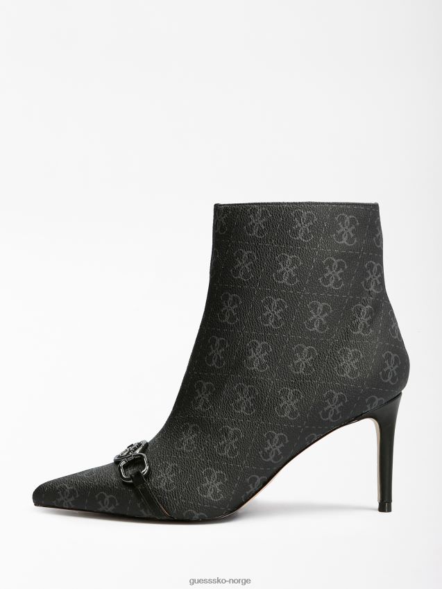 Guess svart multi adayn 4g logo ankelstøvel svart multi kvinner F0LJ806614