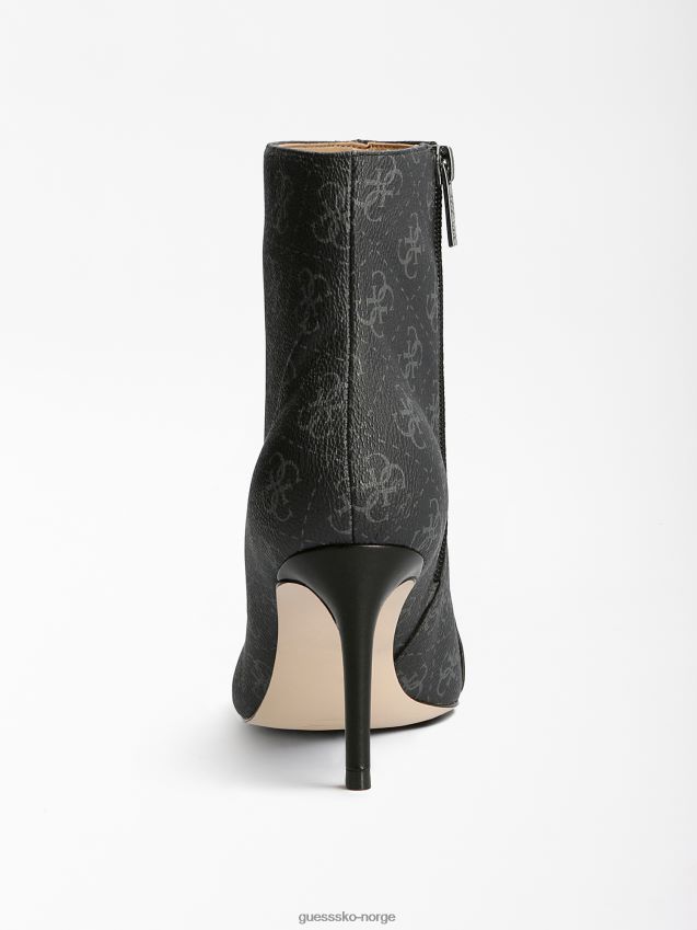 Guess svart multi adayn 4g logo ankelstøvel svart multi kvinner F0LJ806614