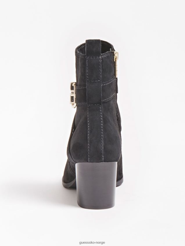Guess svart patina ankelstøvlett i semsket skinn svart kvinner F0LJ805722