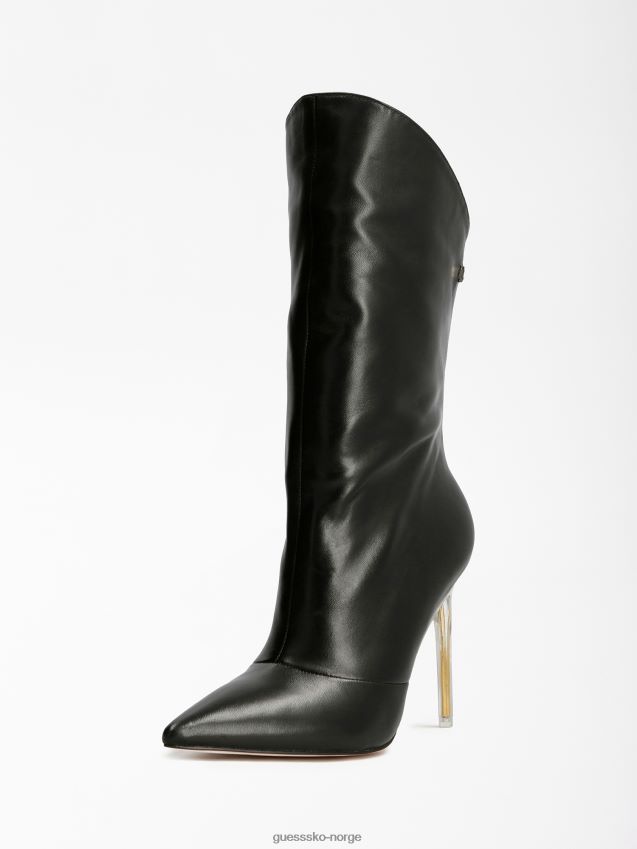 Guess svart samwell ankelstøvlett i ekte skinn svart kvinner F0LJ806755