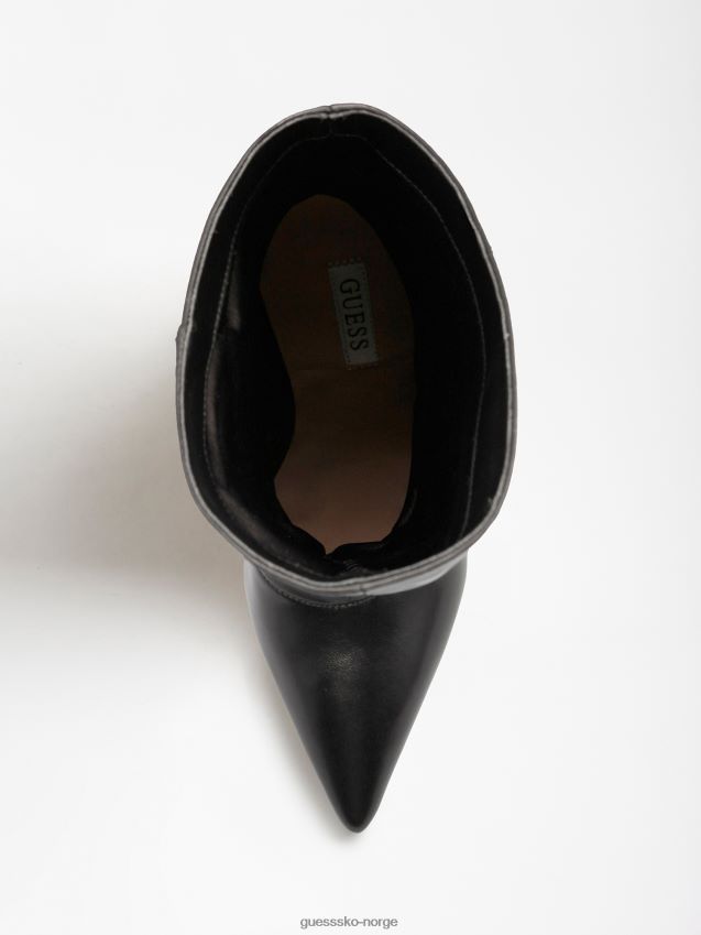 Guess svart samwell ankelstøvlett i ekte skinn svart kvinner F0LJ806755