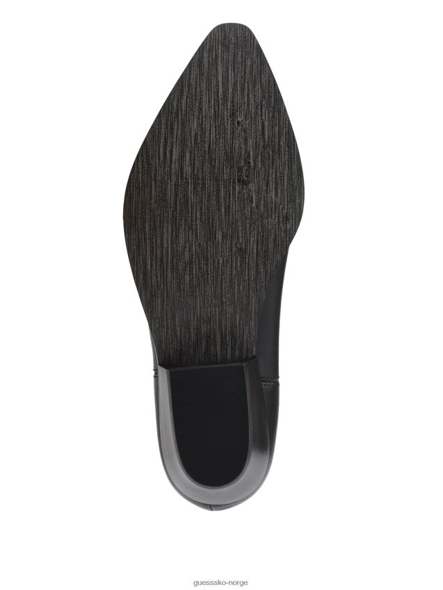 Guess svarte 001 gallen cowgirl støvler i skinn svart 001 kvinner F0LJ809934