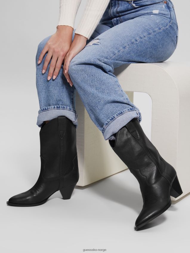 Guess svarte 002 odilia cowboystøvler svart 002 kvinner F0LJ809990