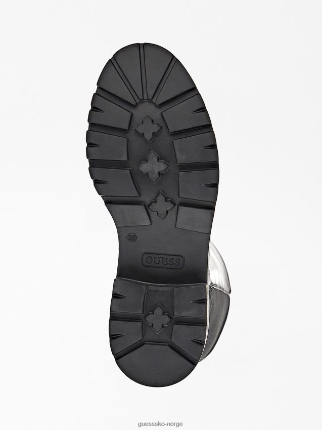 Guess svarte ekte skinn carmen høye støvler svart kvinner F0LJ802874