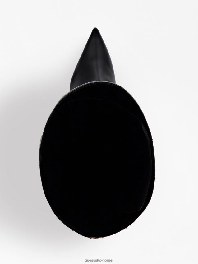 Guess svarte imiterte skinn amaze høye støvler svart kvinner F0LJ802666