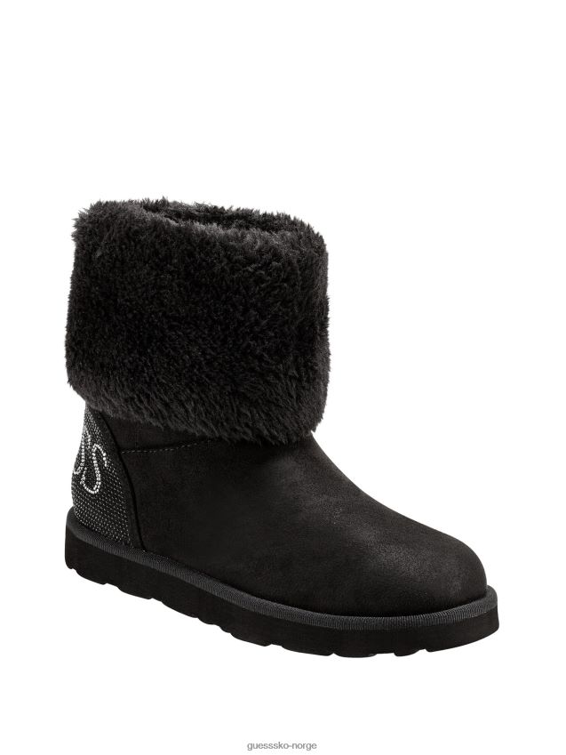 Guess svarte multi glitrende faux-shearling støvler svart multi kvinner F0LJ807492
