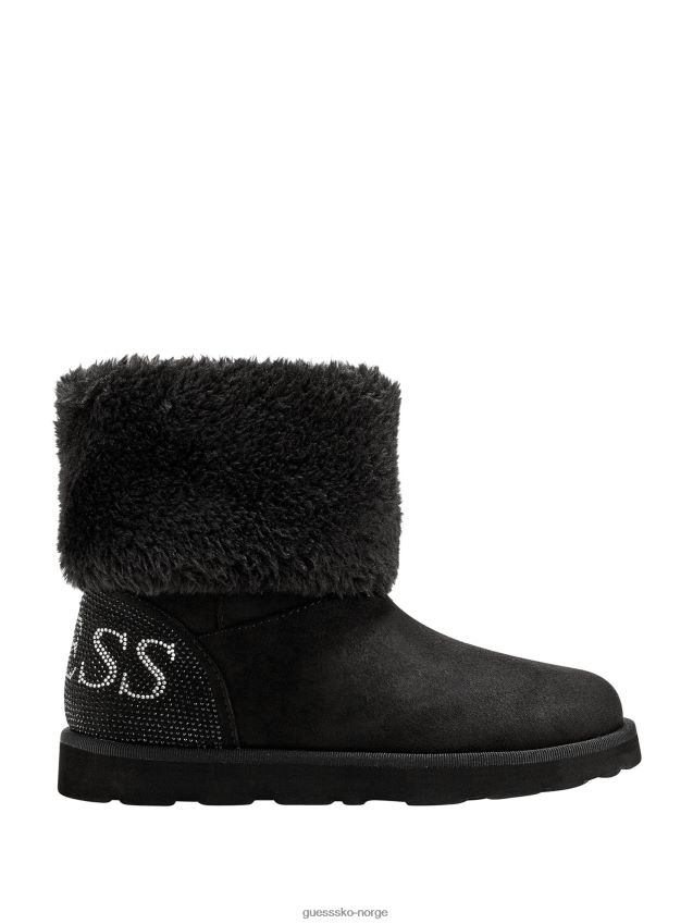 Guess svarte multi glitrende faux-shearling støvler svart multi kvinner F0LJ807492