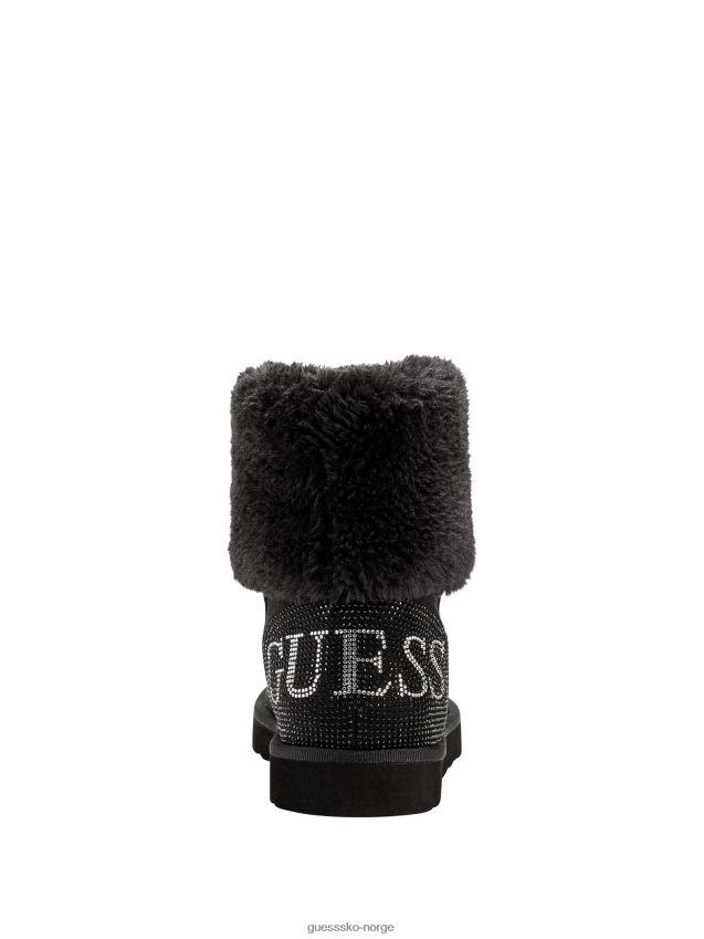 Guess svarte multi glitrende faux-shearling støvler svart multi kvinner F0LJ807492