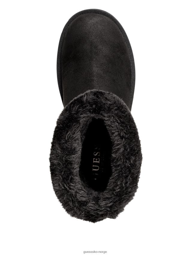 Guess svarte multi glitrende faux-shearling støvler svart multi kvinner F0LJ807492