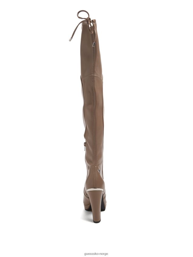 Guess taupe ladawn over-the-knee støvler taupe kvinner F0LJ807509