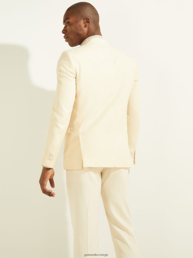 Guess creme brulee øko dobbelspent blazer creme brulee menn F0LJ8010604