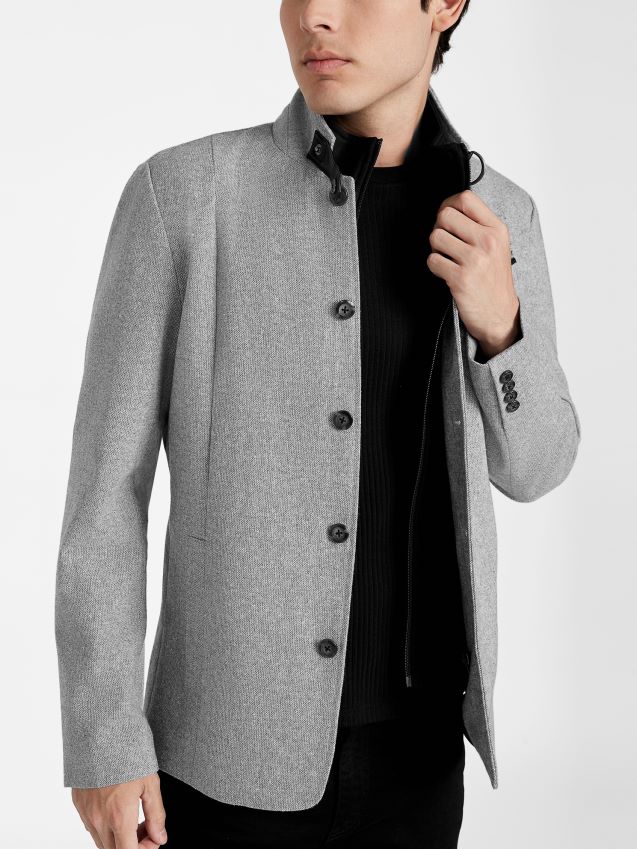 Guess grå multi fairfax blazer i ullblanding grå multi menn F0LJ807965