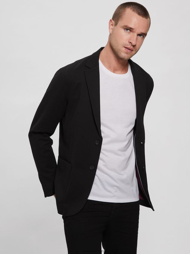 Guess jet black tyron blazer kulsvart menn F0LJ8010322