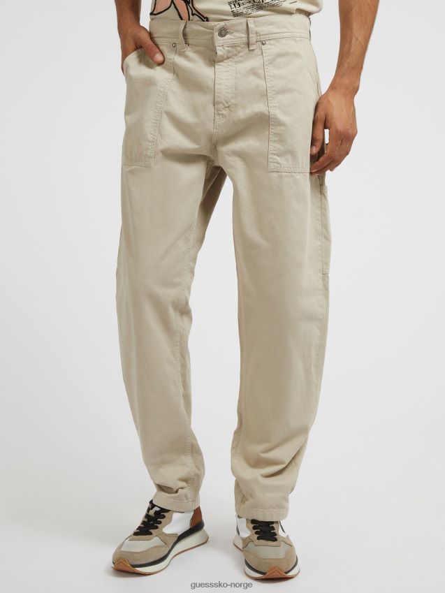 Guess beige bukse i snekkerstil beige menn F0LJ80761