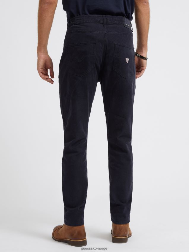 Guess blå bukse med avslappet passform blå menn F0LJ80288