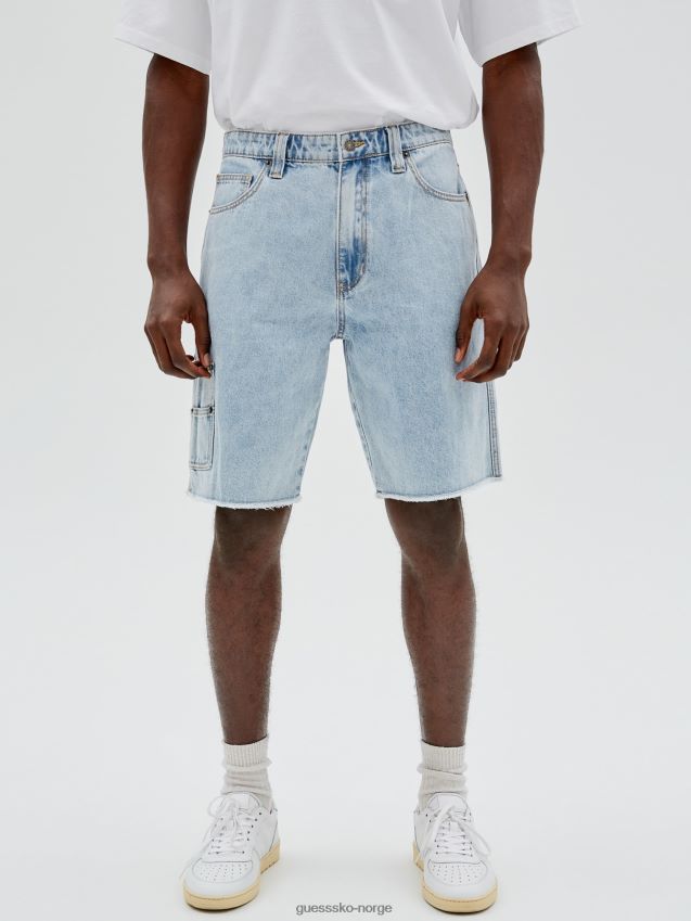 Guess blå denimshorts blå menn F0LJ80406