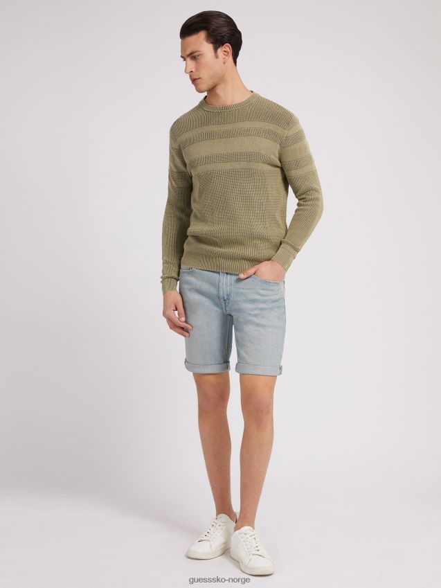 Guess blå denimshorts med smal passform blå menn F0LJ80173