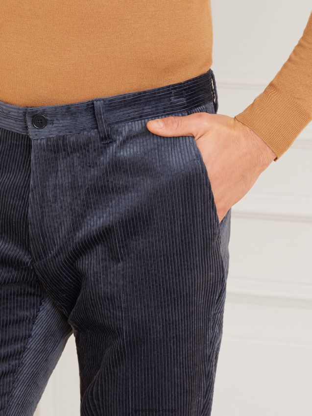 Guess blå marciano cordfløyelbukse blå menn F0LJ801441