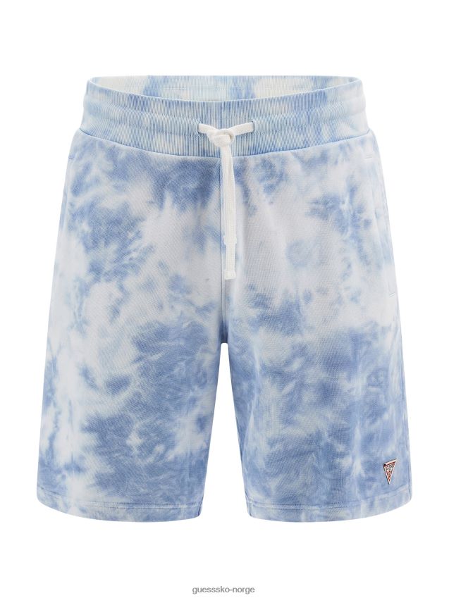 Guess blå multi tie-dye shorts blå multi menn F0LJ80426