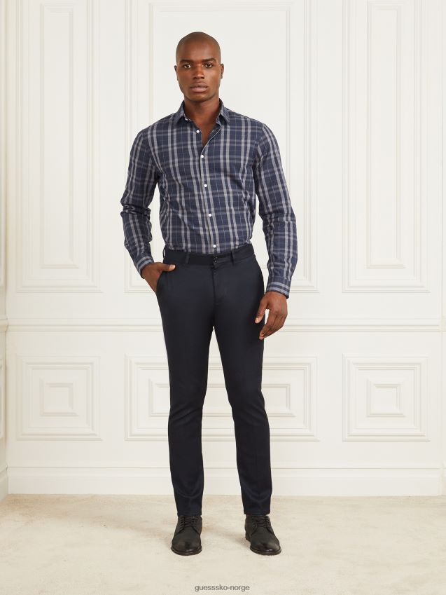 Guess bleu lgant øko ciro napoli bukse bleu lgant menn F0LJ8010646