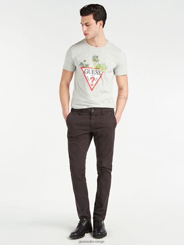 Guess brun bukse med superslank passform brun menn F0LJ801094