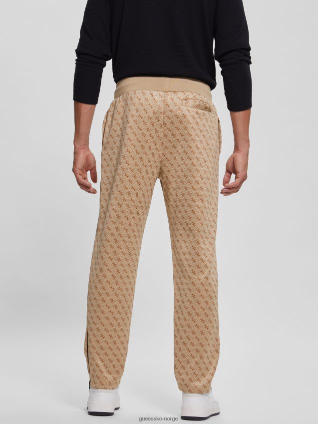 Guess eco korbin treningsbukse 4g aop beige blanco 4g aop beige blanco menn F0LJ8010512