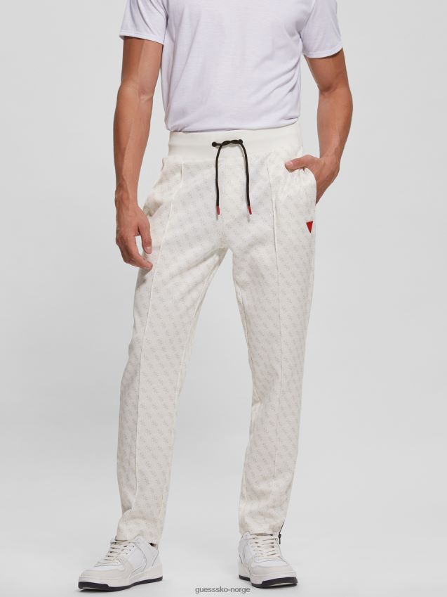 Guess eco korbin treningsbukse 4g aop ren hvit 4g aop ren hvit menn F0LJ8010485