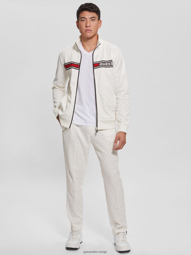 Guess eco korbin treningsbukse 4g aop ren hvit 4g aop ren hvit menn F0LJ8010485