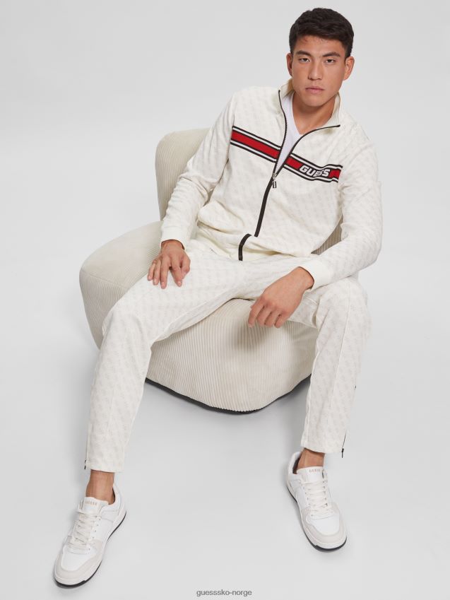 Guess eco korbin treningsbukse 4g aop ren hvit 4g aop ren hvit menn F0LJ8010485