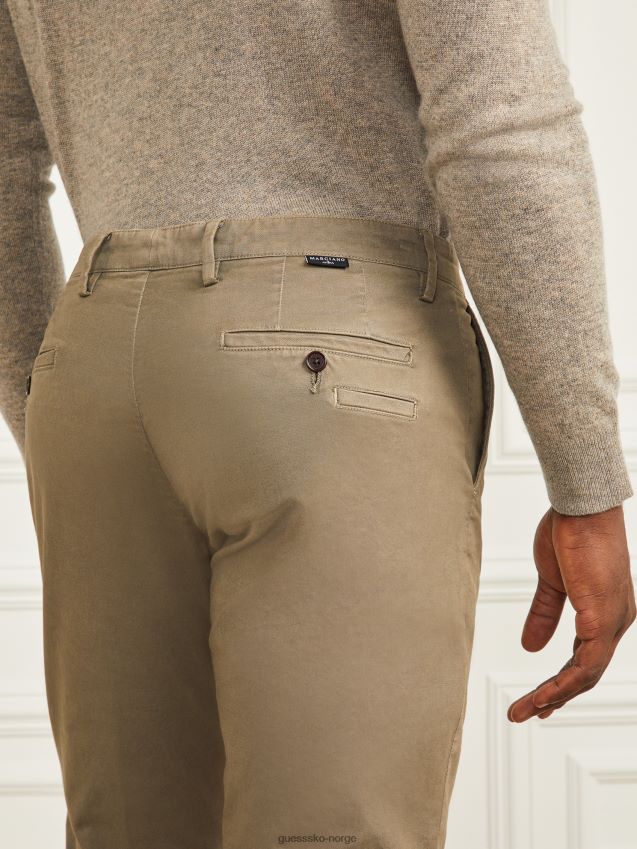Guess grønn kantine øko hugh easy chino bukse grønn kantine menn F0LJ8010520