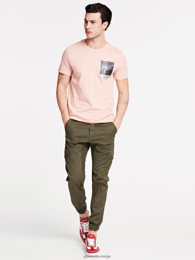 Guess grønn slim fit bukse grønn menn F0LJ801359