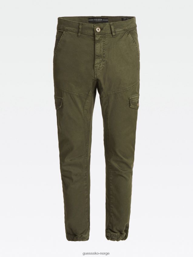 Guess grønn slim fit bukse grønn menn F0LJ801359