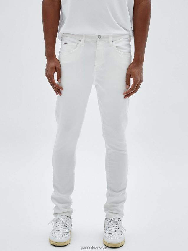 Guess hvit skinny fit denimbukse hvit menn F0LJ80289
