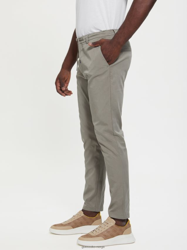 Guess øko teknisk bukse mosegrønn mosegrønn menn F0LJ8010486