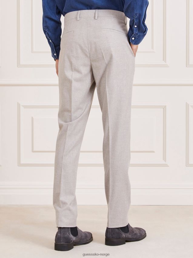 Guess lys grå marciano bukse med normal passform lysegrå menn F0LJ80462