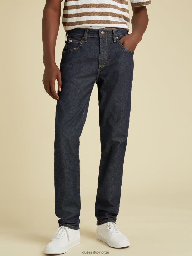 Guess mørkeblå slim denimbukse mørke blå menn F0LJ801105